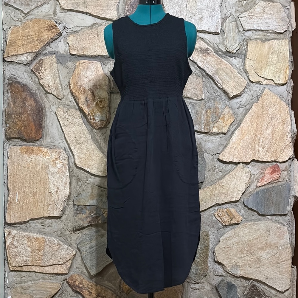 PrAna Sea Kissed Woman’s Sleeveless Dress Black Size Small